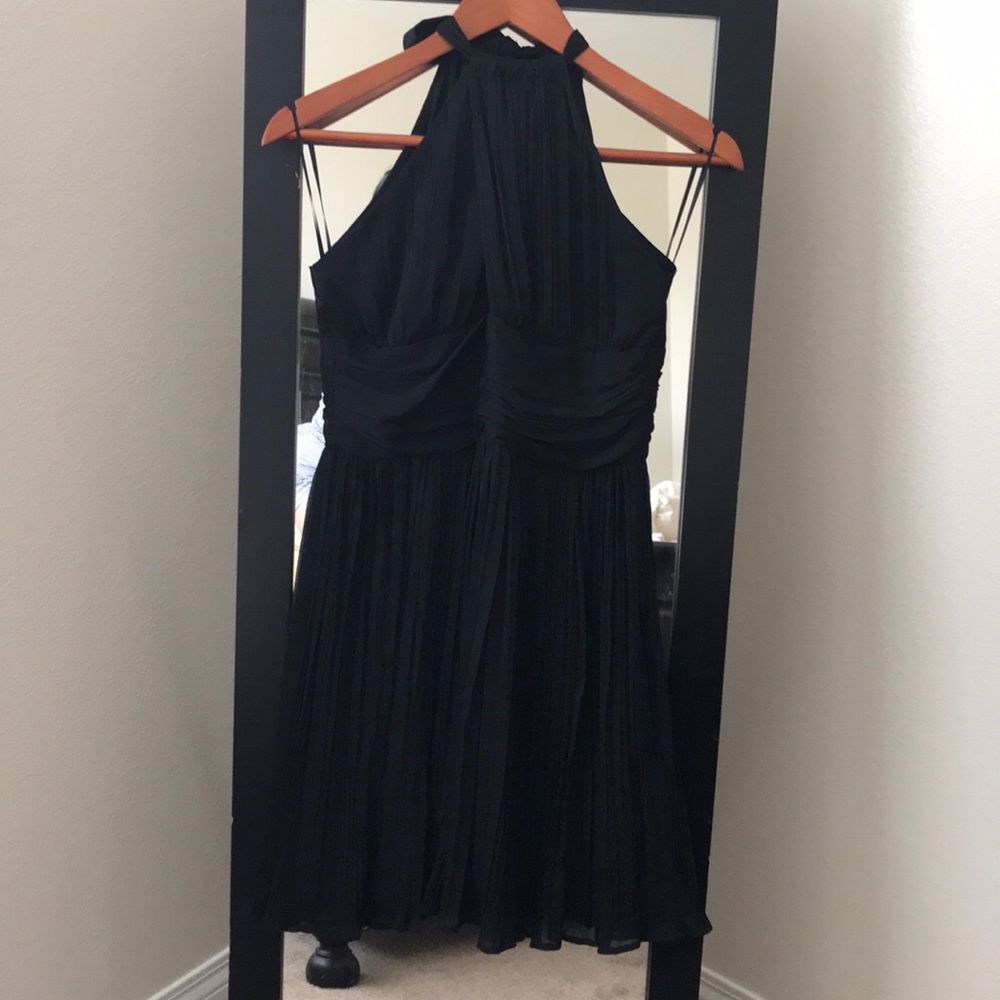 Black halter dress